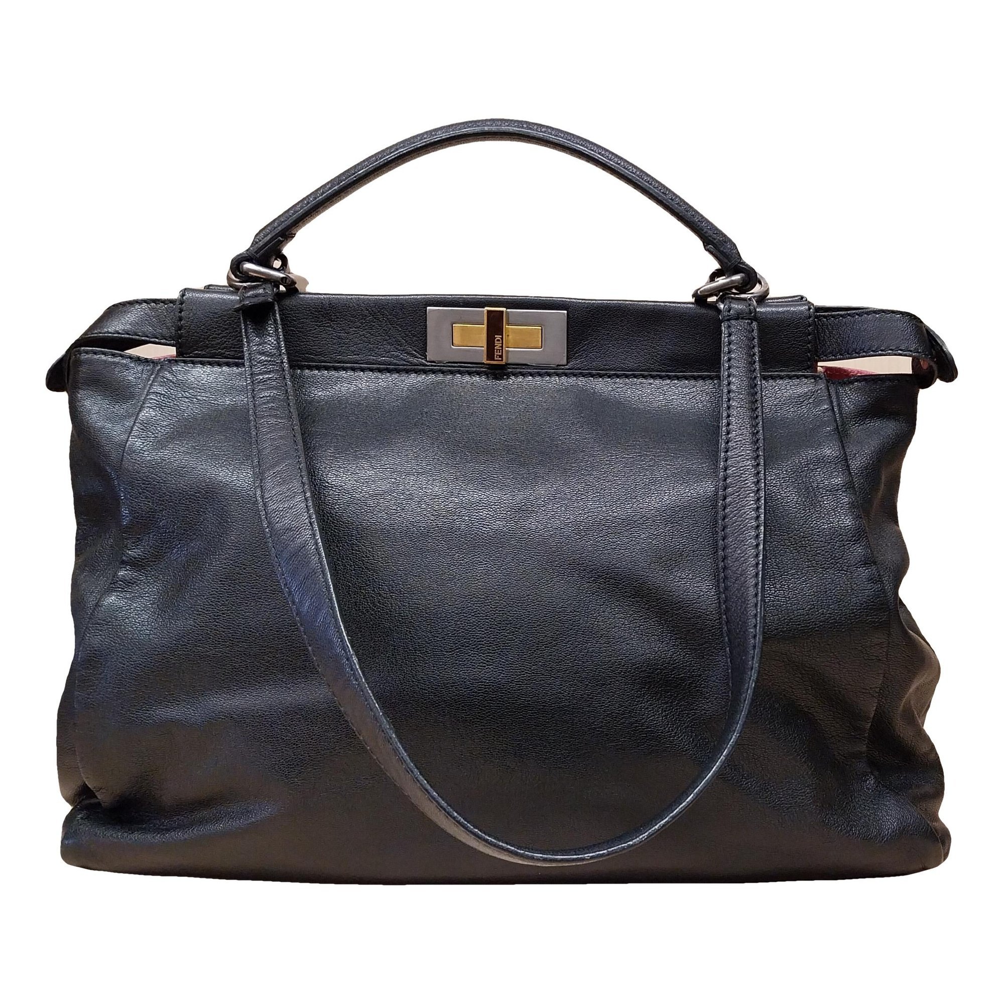 Peekaboo leather handbag