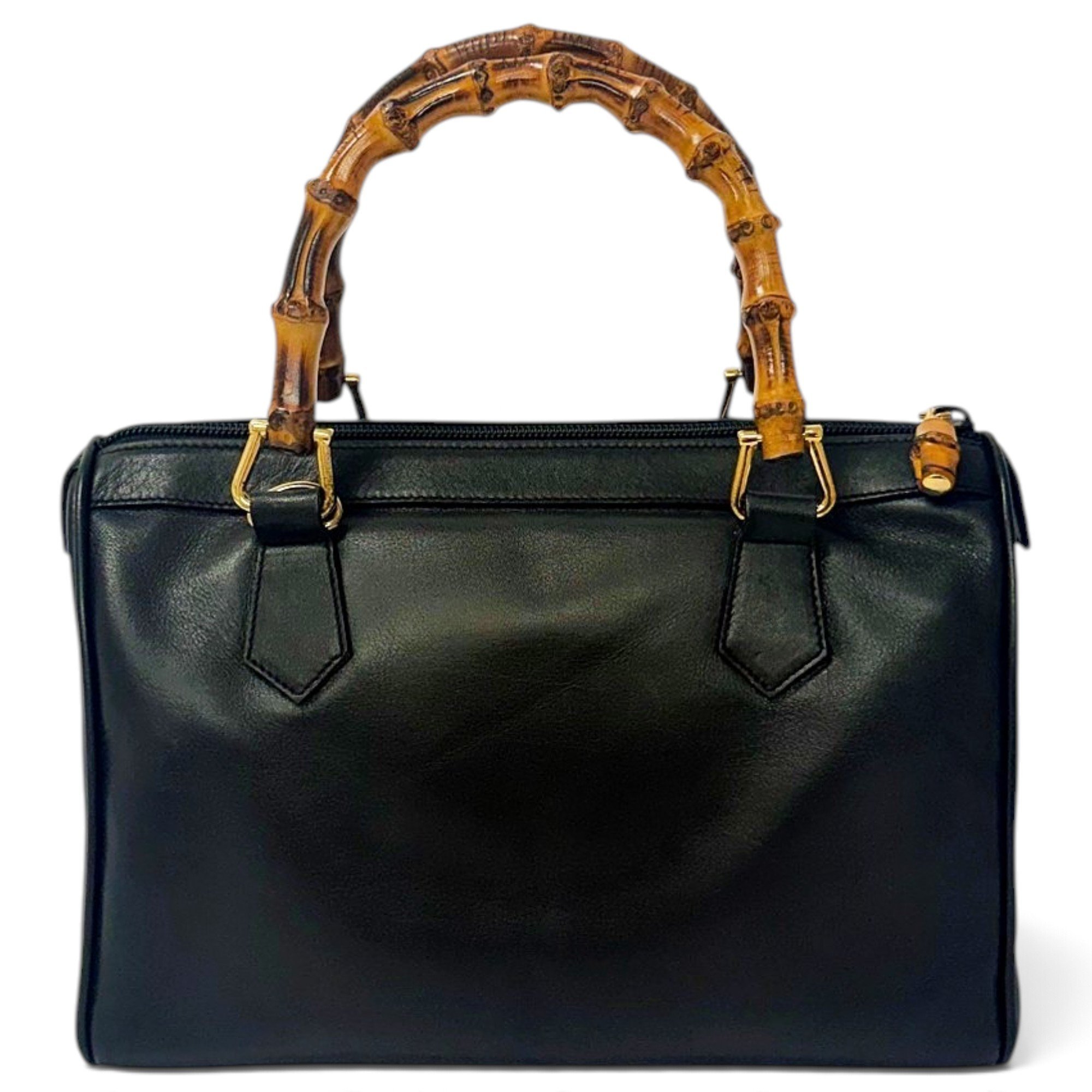 Bamboo leather handbag
