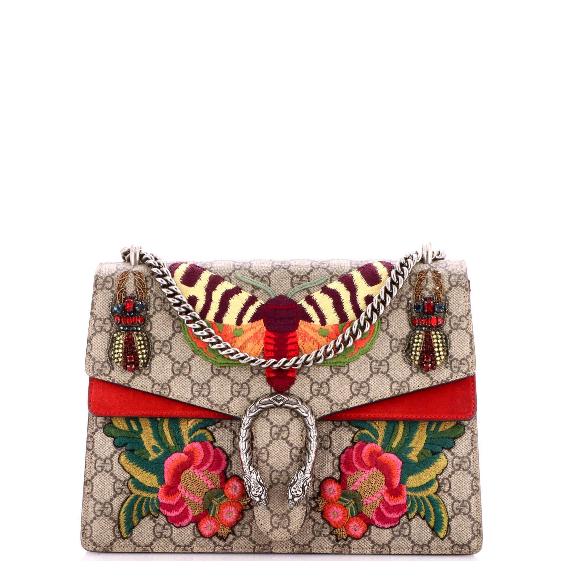 Dionysus Bag Embellished GG Coated Canvas Medium