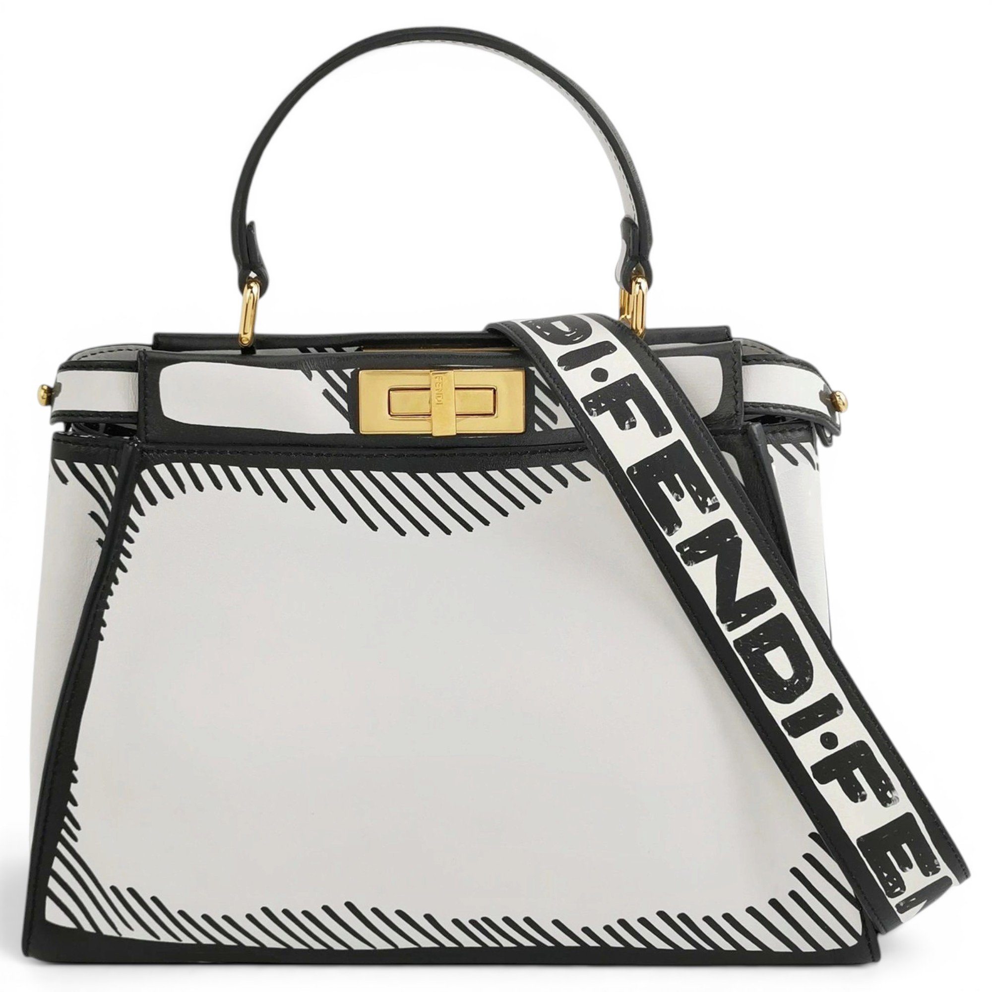 Peekaboo leather handbag