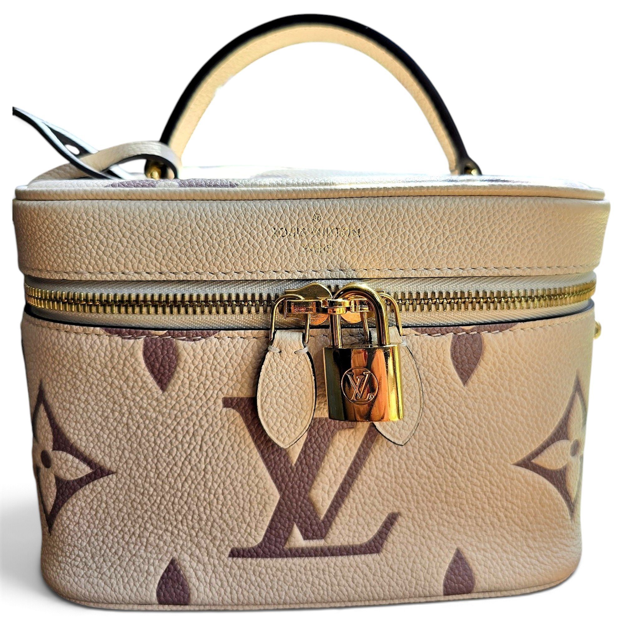 Vanity leather handbag
