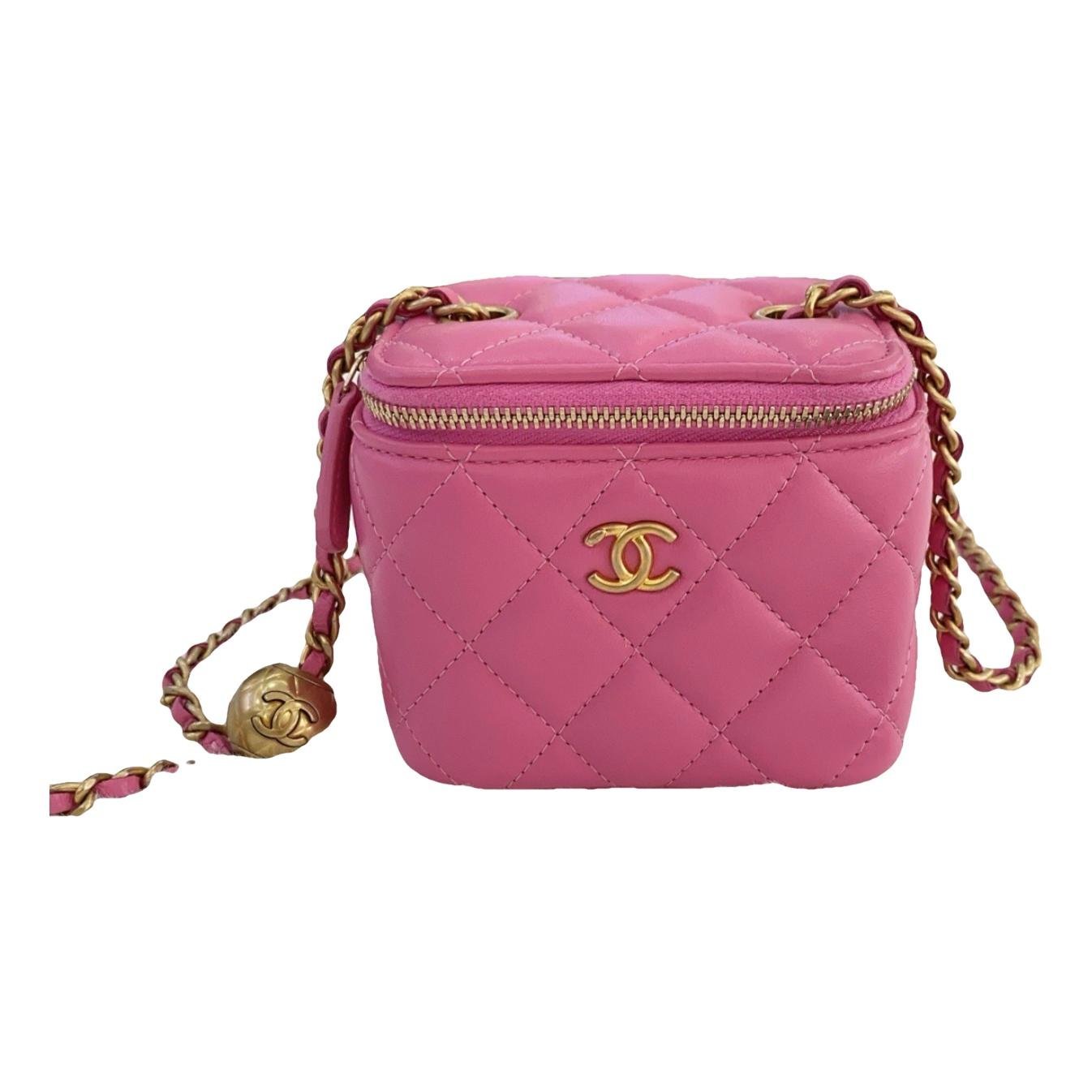Vanity leather handbag