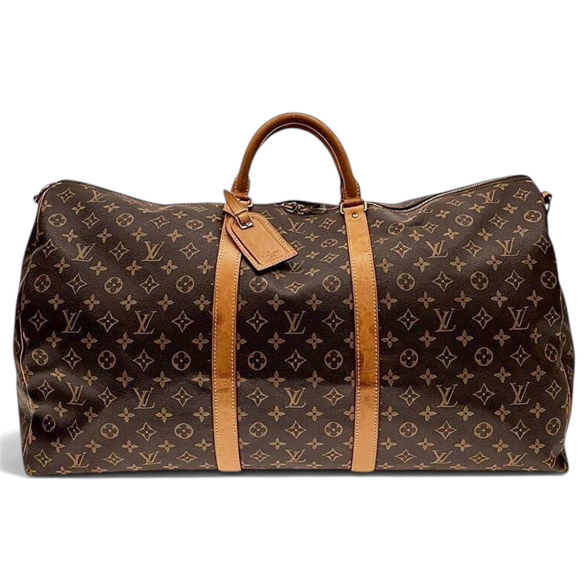 Louis Vuitton Keepall leather 24h bag