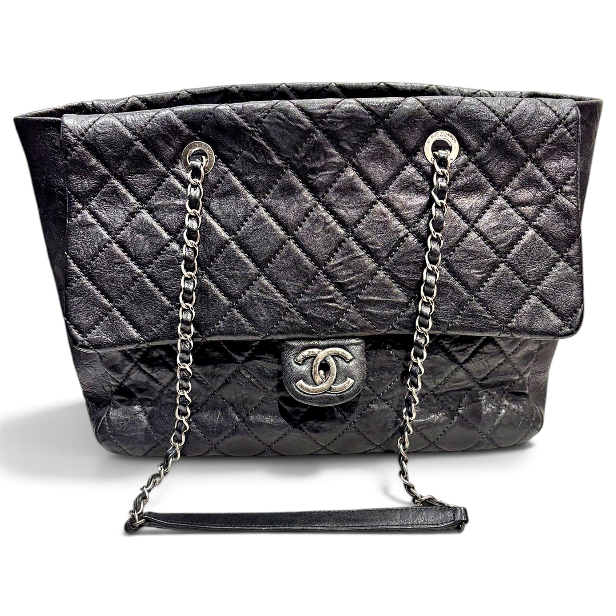 Grand shopping leather tote
