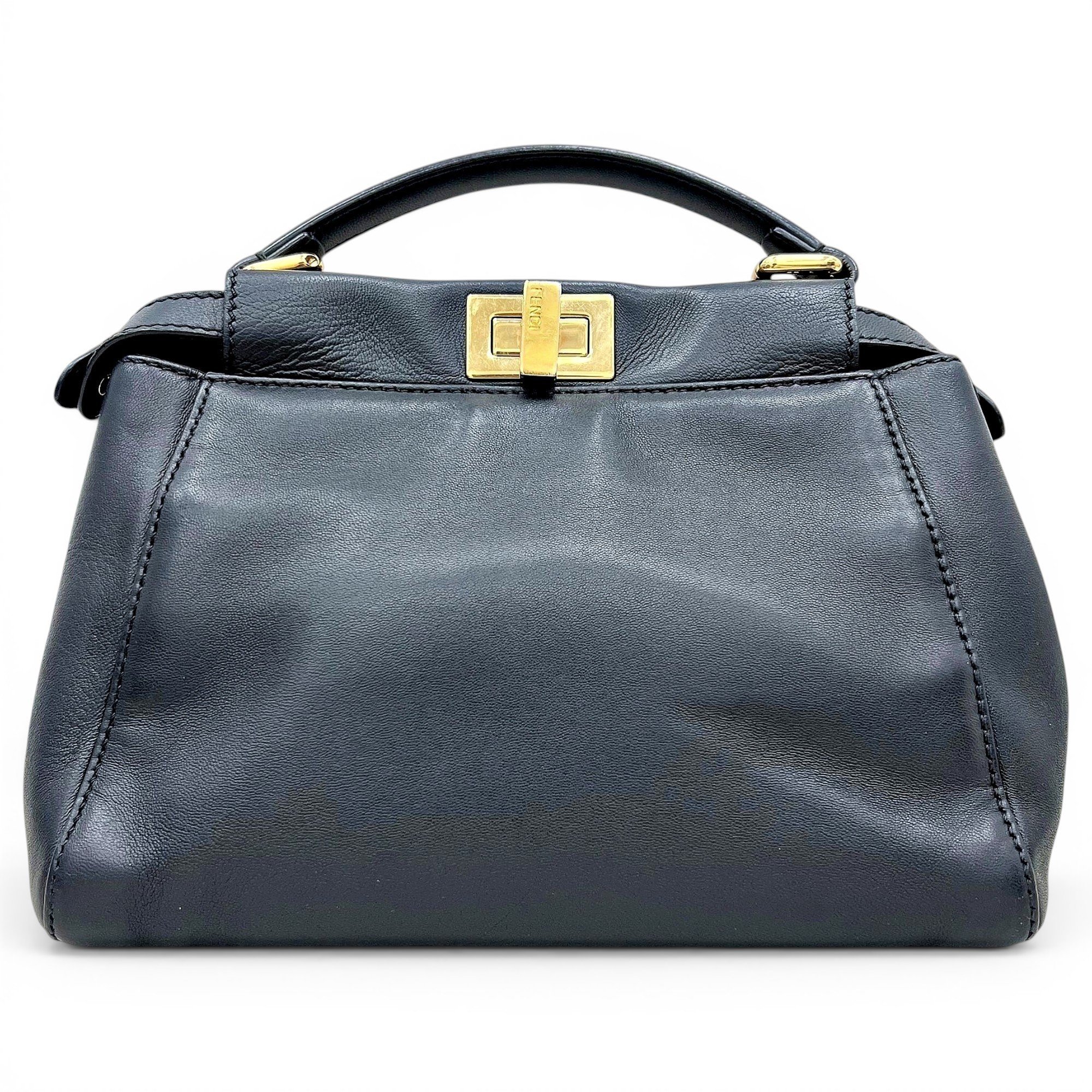 Peekaboo leather handbag