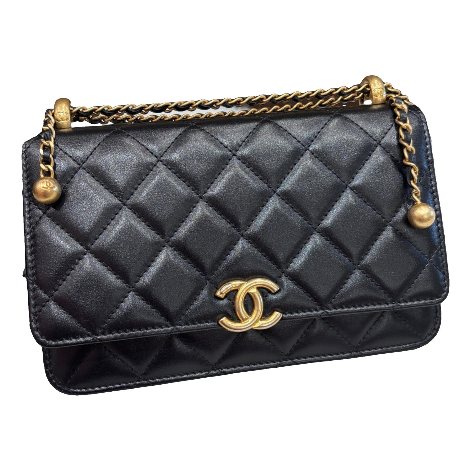 Wallet On Chain Timeless/Classique leather crossbody bag