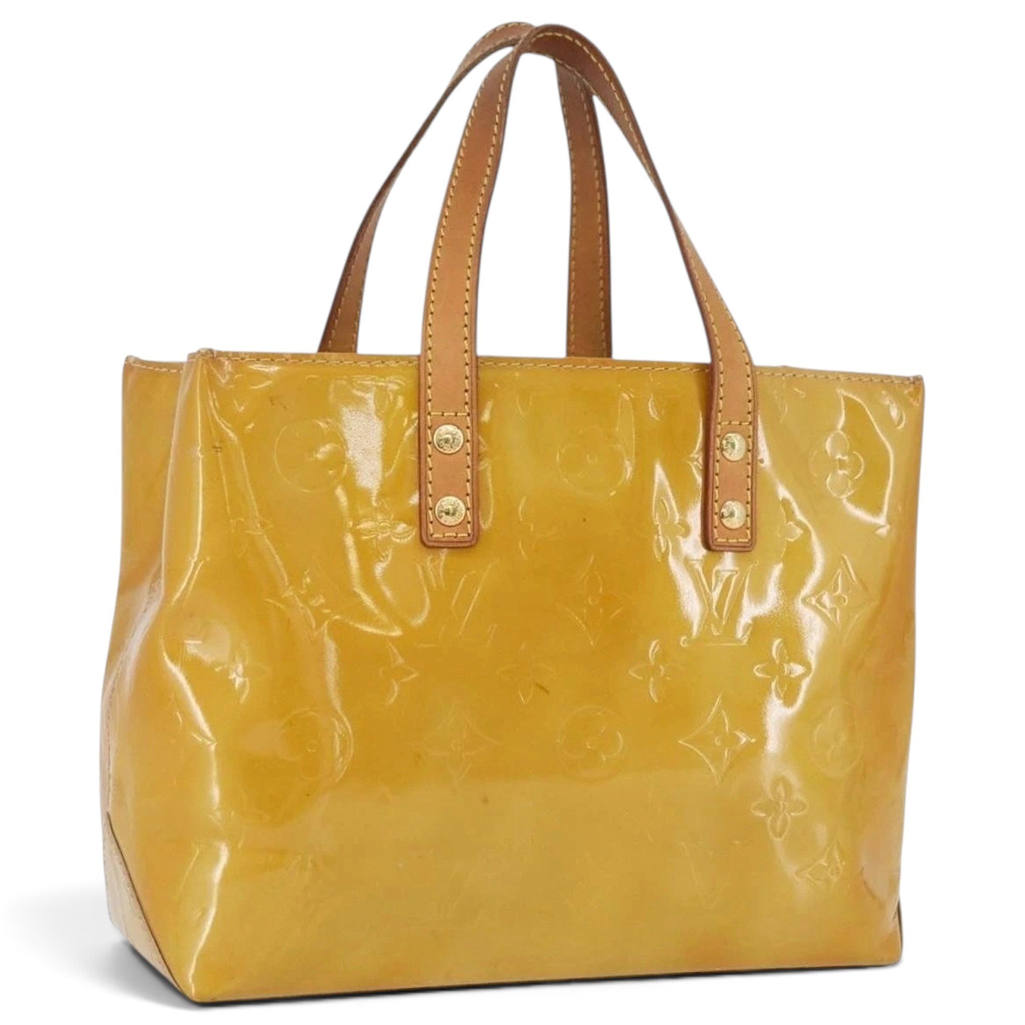 Patent leather handbag