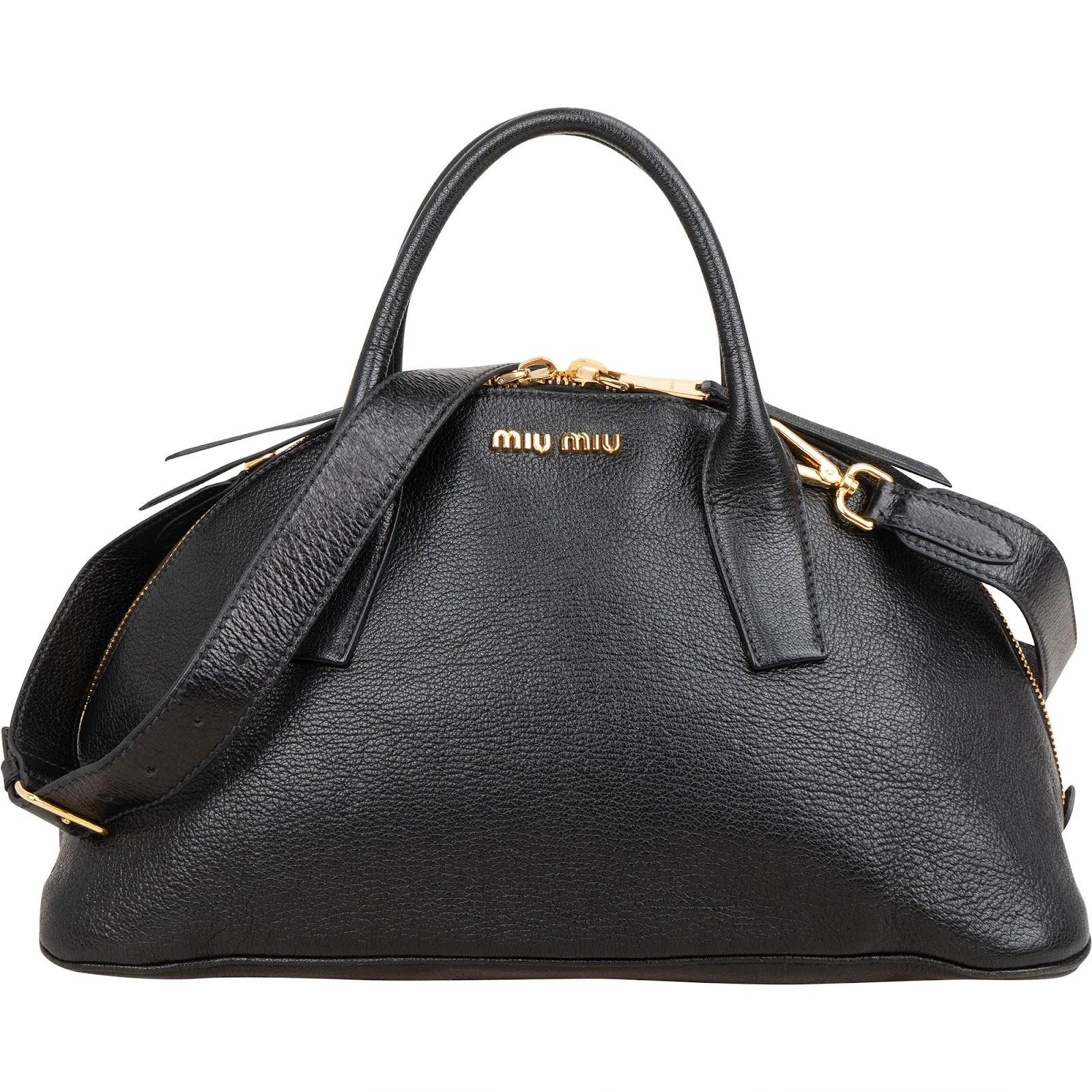 Madras leather handbag