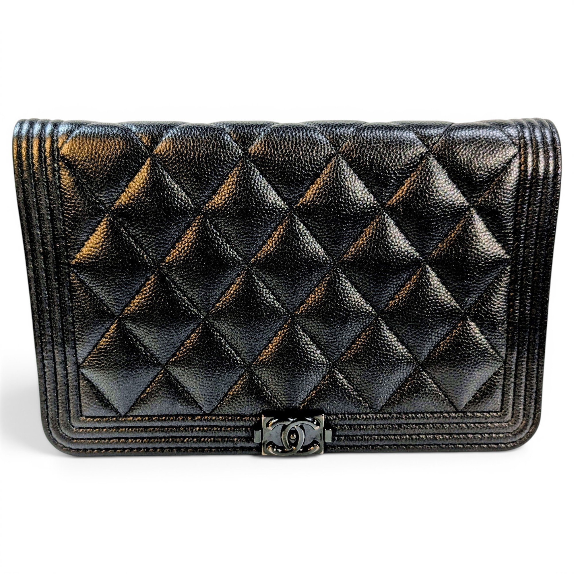 Wallet On Chain Boy leather crossbody bag