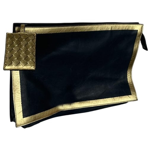 Leather clutch bag