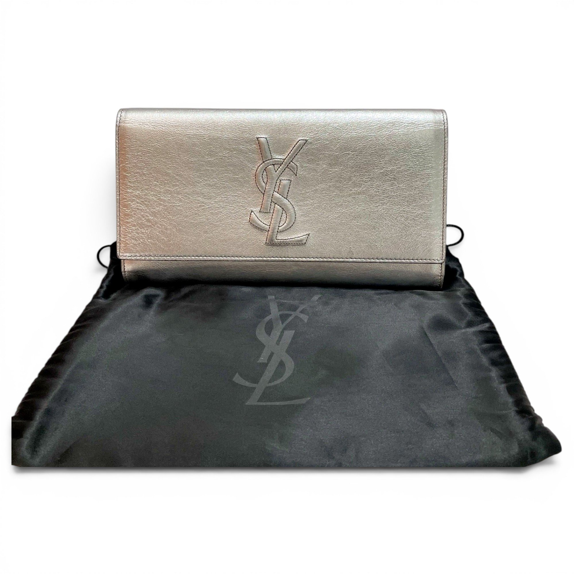 Kate monogramme leather clutch bag