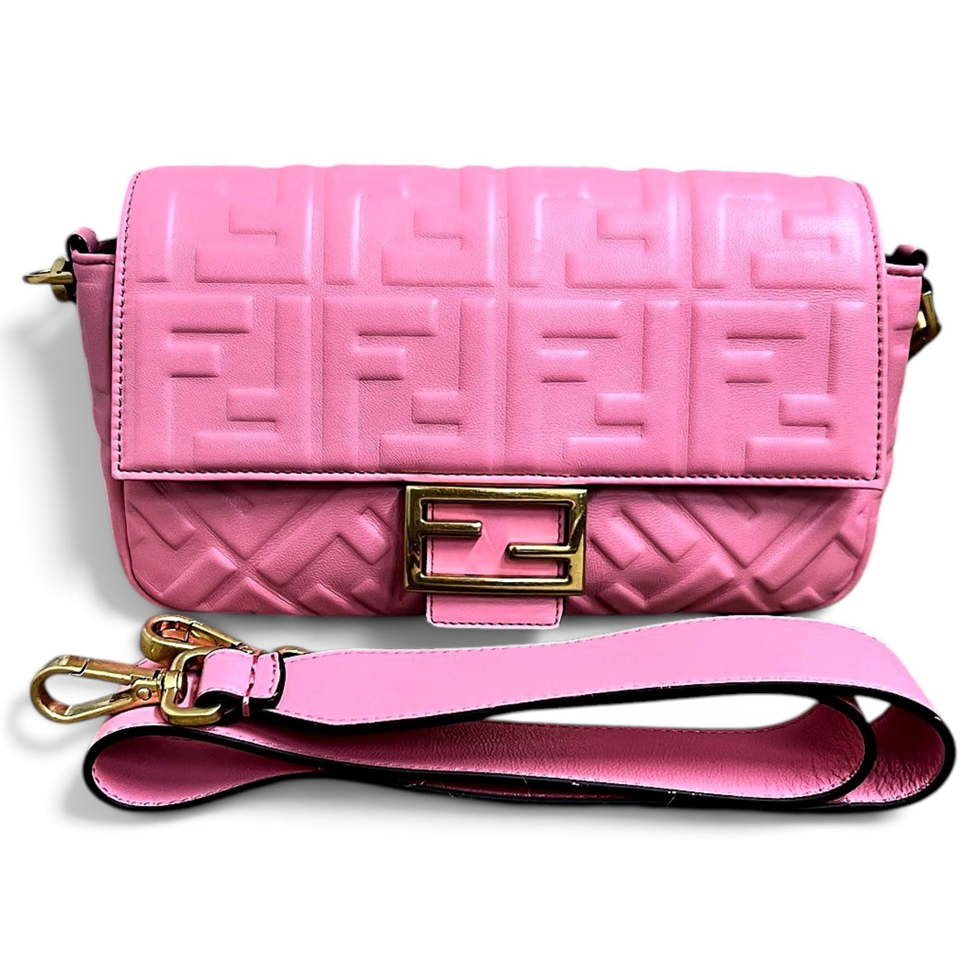 Baguette leather handbag