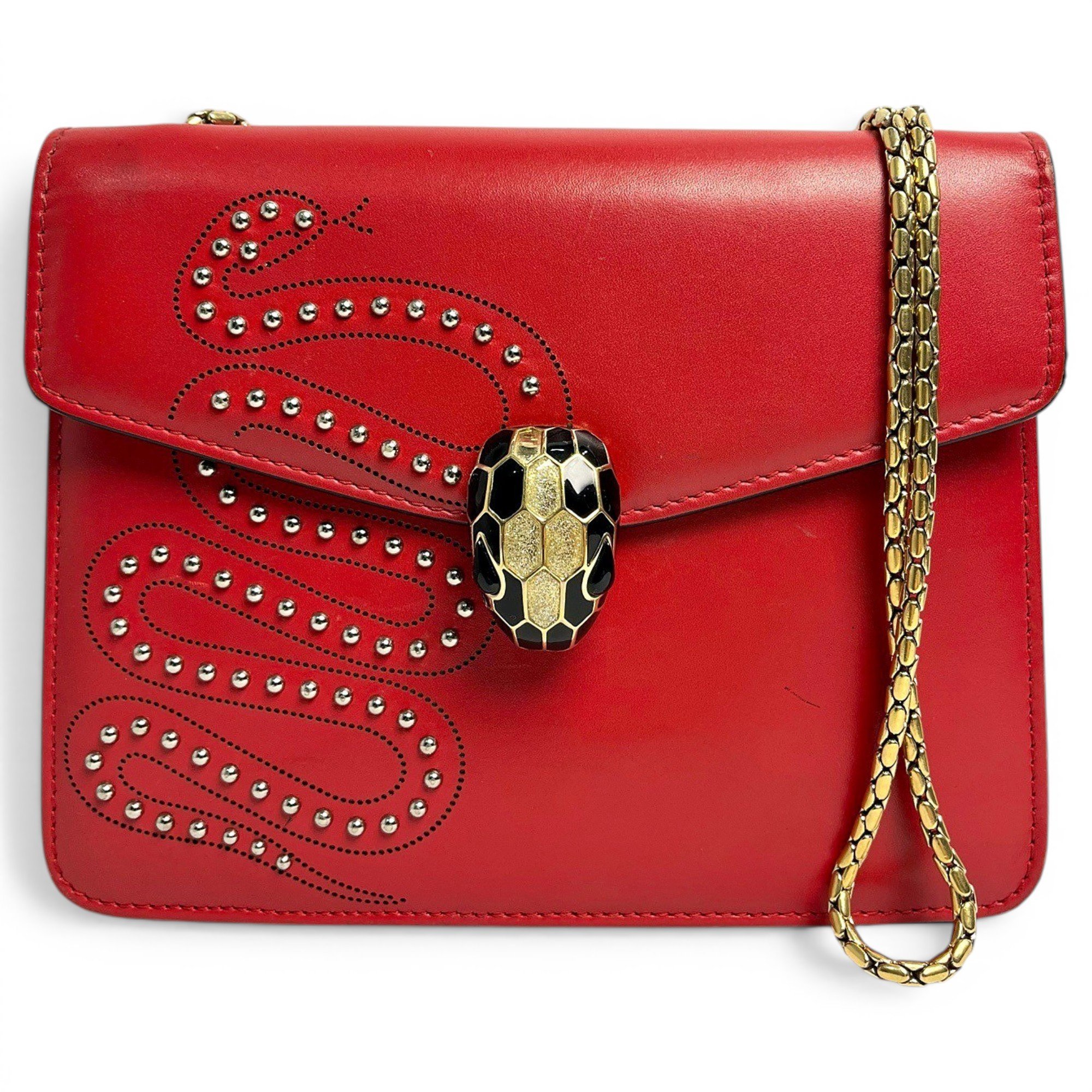 Serpenti leather crossbody bag