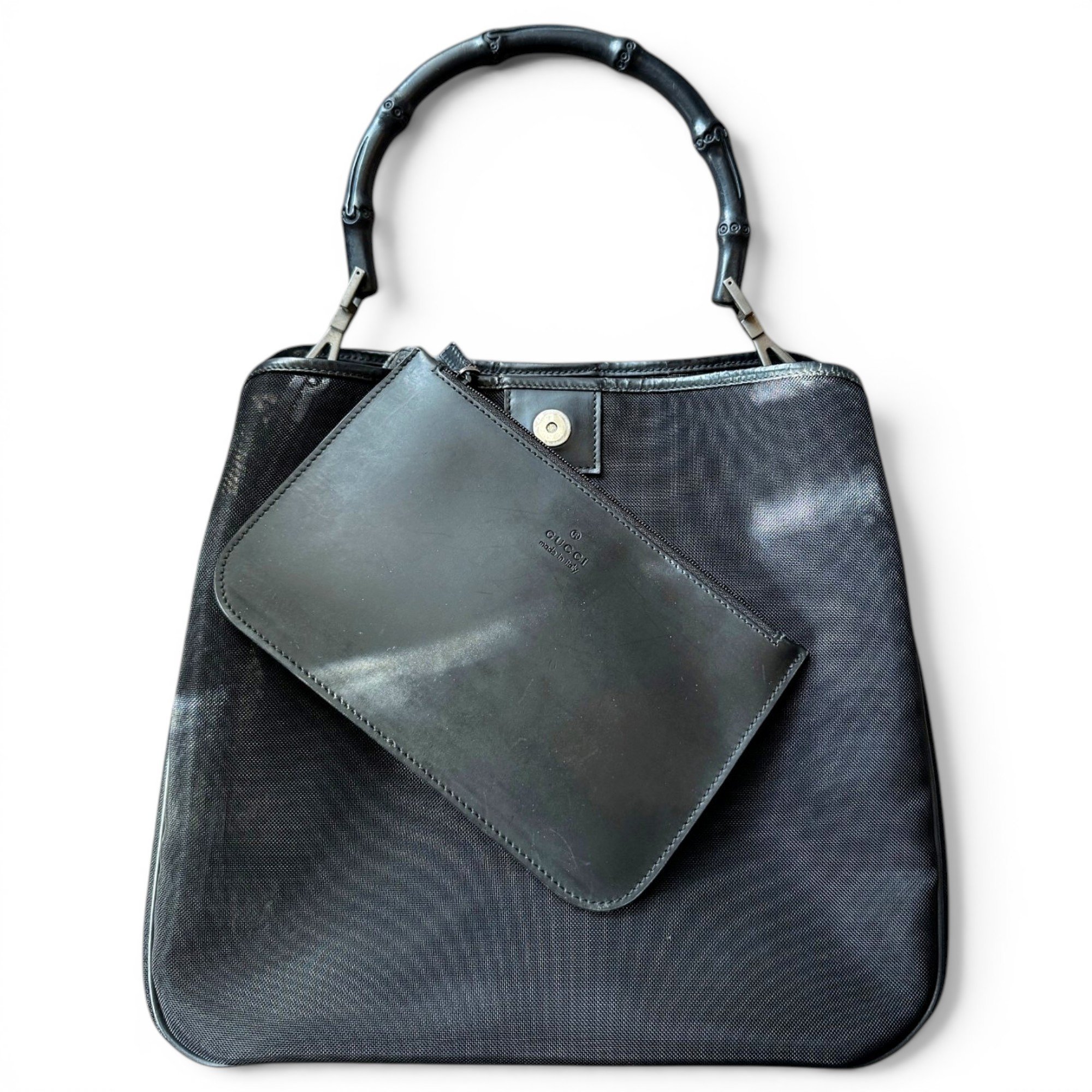 Bamboo Top Handle handbag