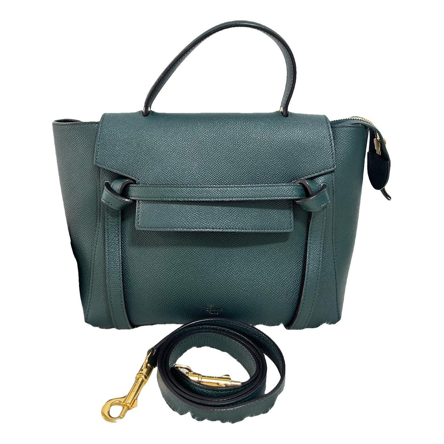 Belt leather handbag