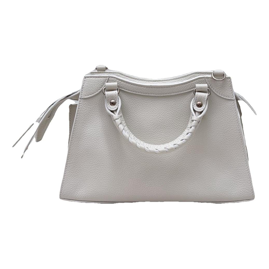 City leather handbag