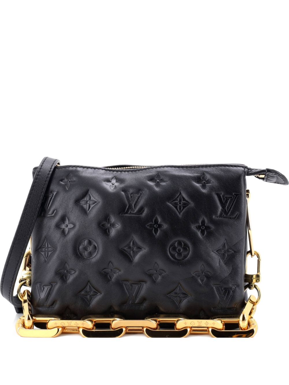 Coussin Bag Monogram Embossed Lambskin BB crossbody bag