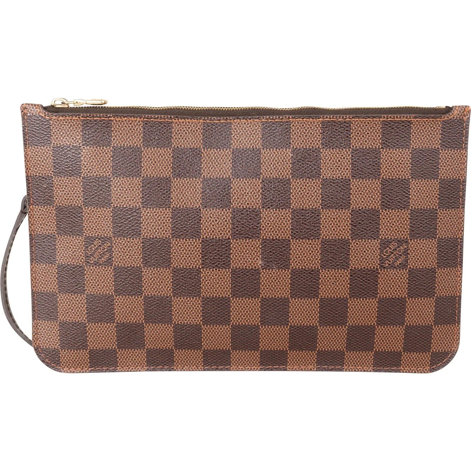 Neverfull leather clutch bag