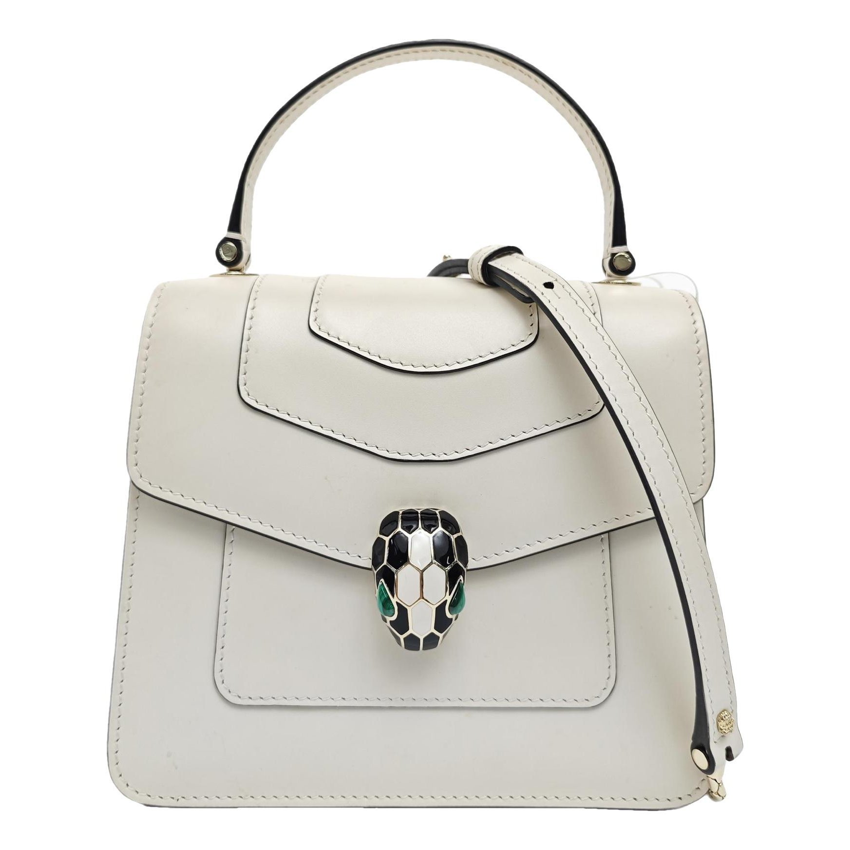 Serpenti leather handbag