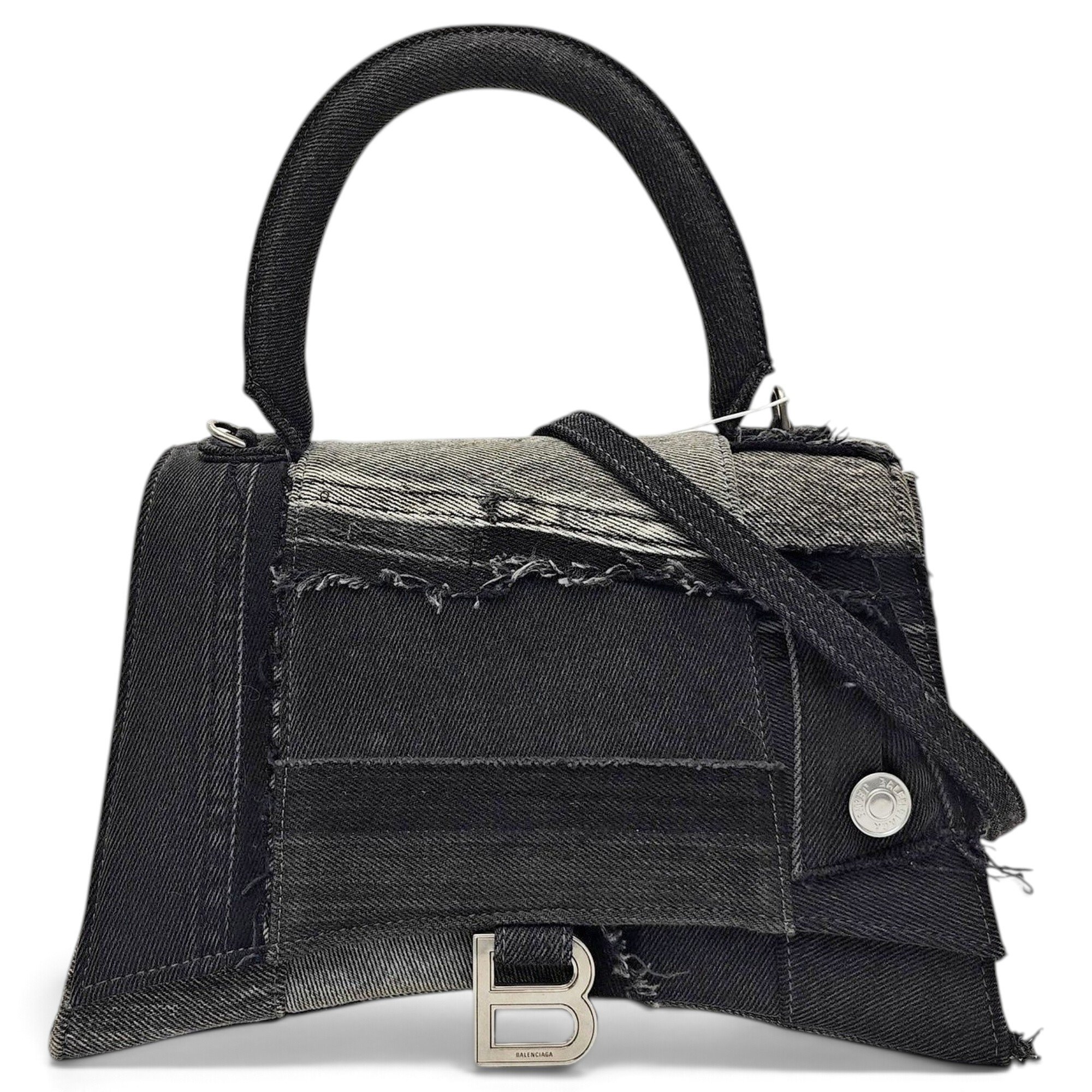 Hourglass cloth handbag