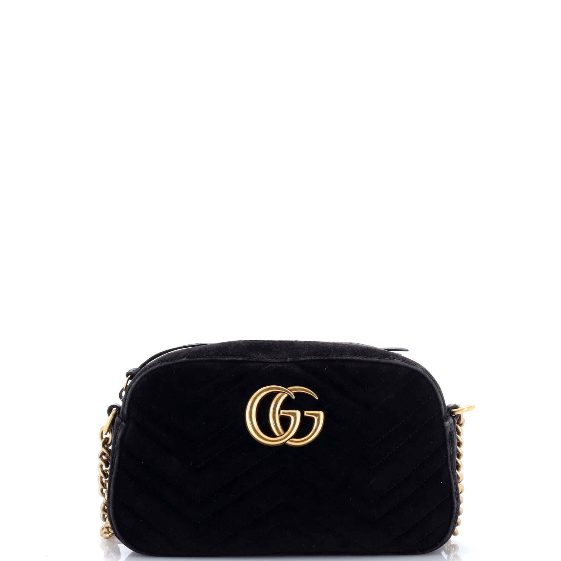 GG Marmont Shoulder Bag Matelasse Velvet Small