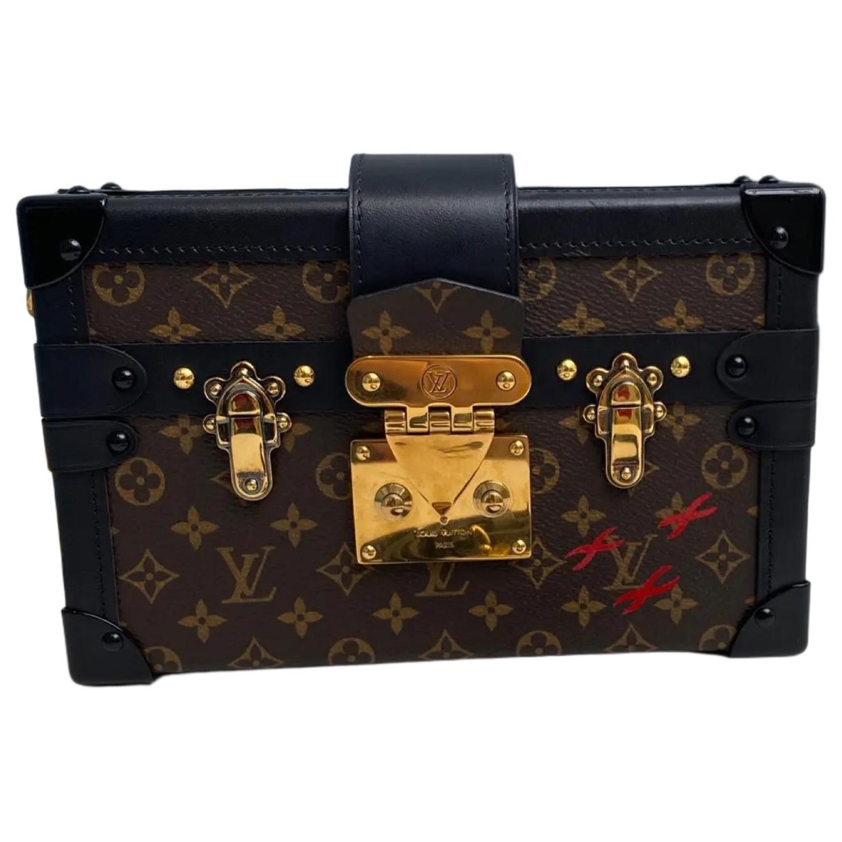 Petite Malle leather crossbody bag