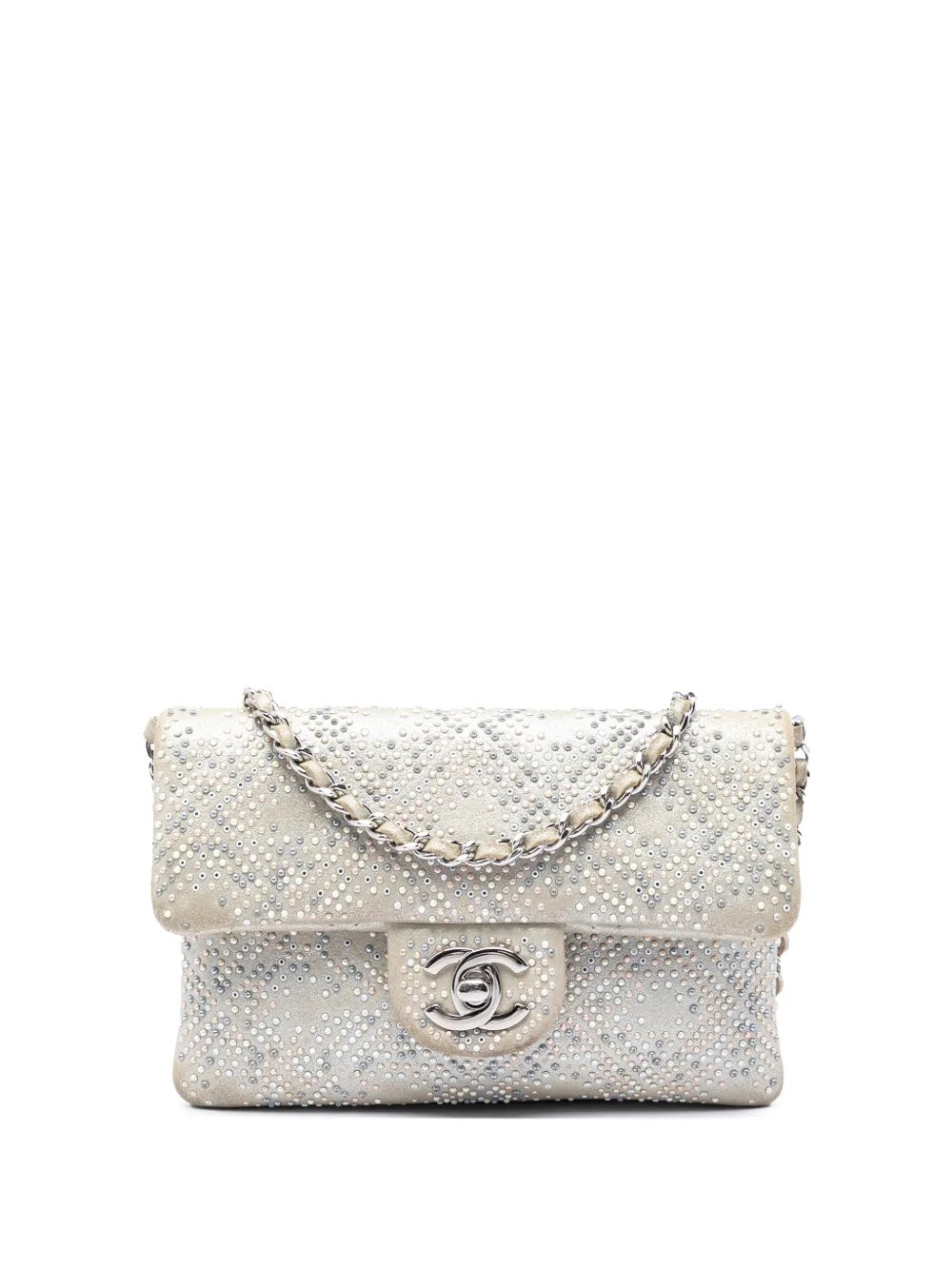 2012-2013 Mini Suede Beaded Mineral Nights Flap crossbody bag