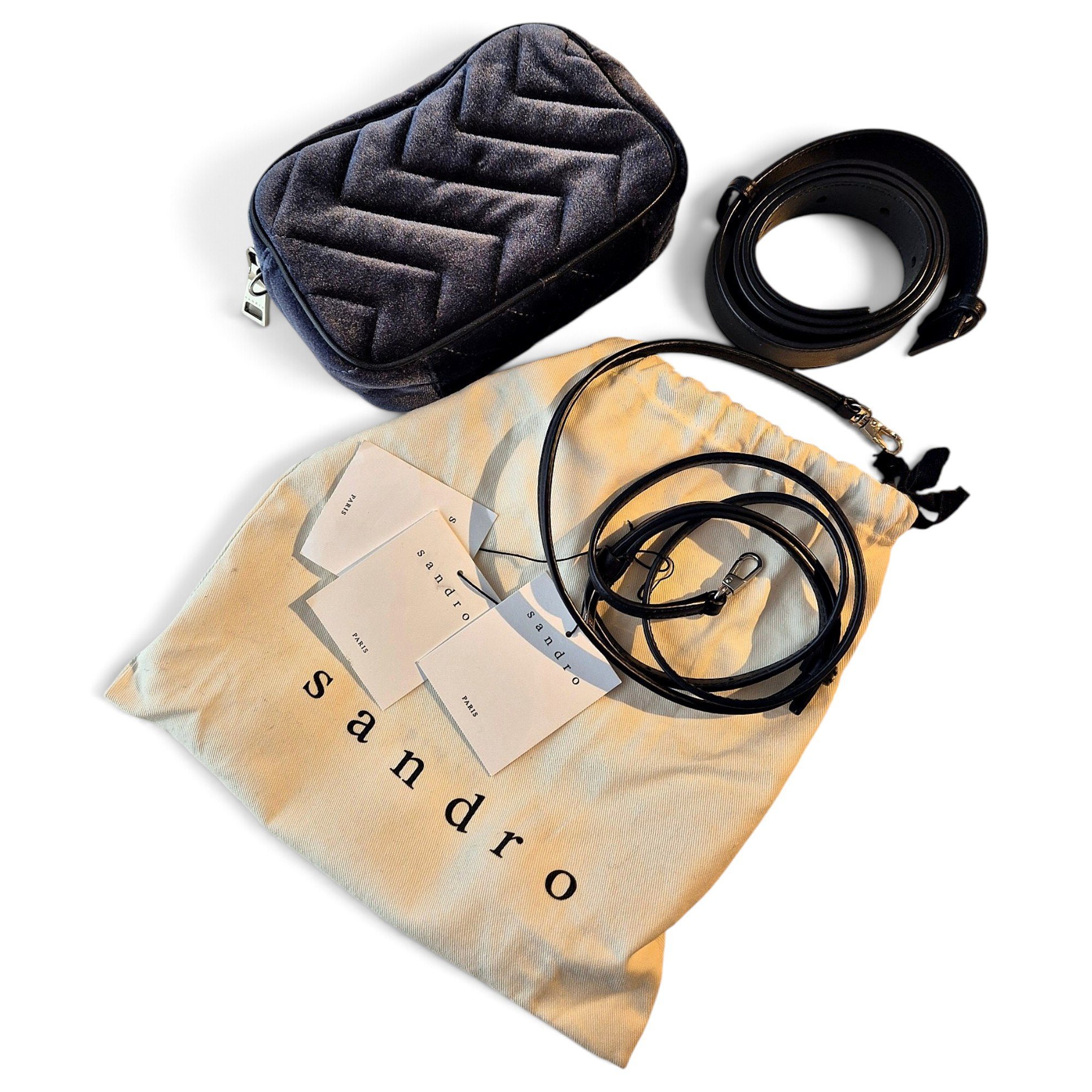 Velvet crossbody bag