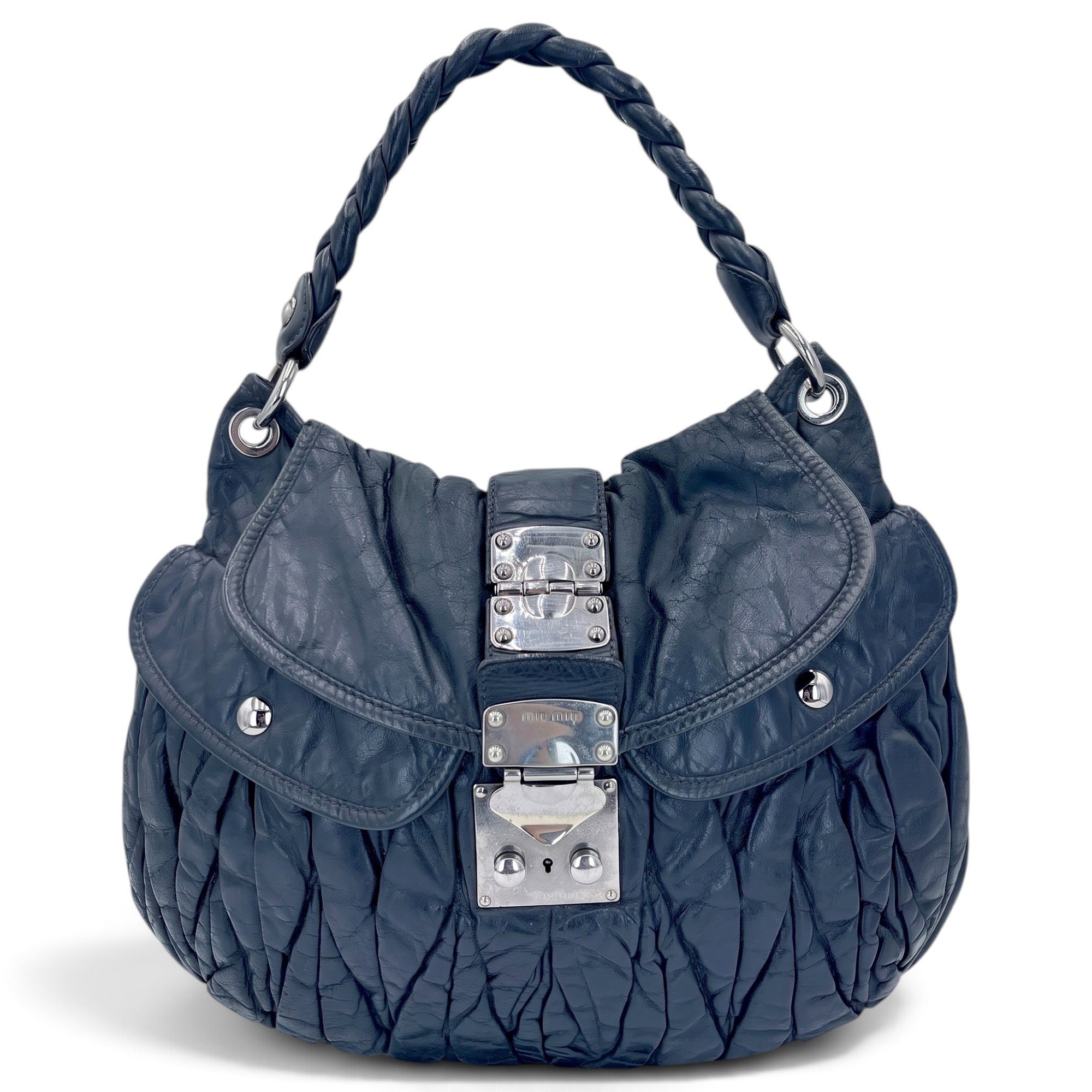 Miu Miu Coffer leather handbag
