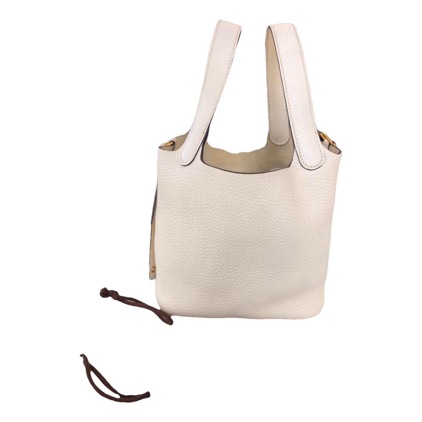 Picotin leather tote