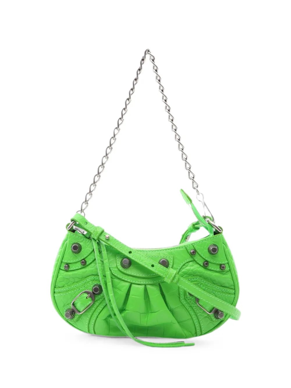 2010s Le Cagole croc-embossed handbag