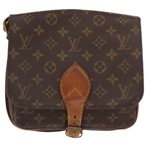 Cartouchière leather handbag