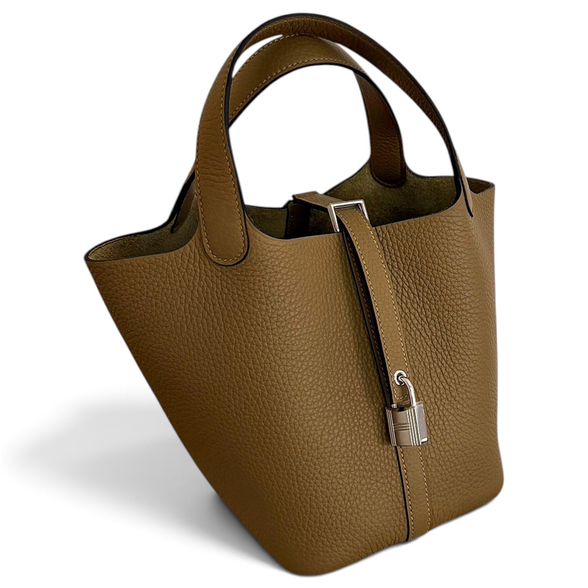 Picotin leather handbag