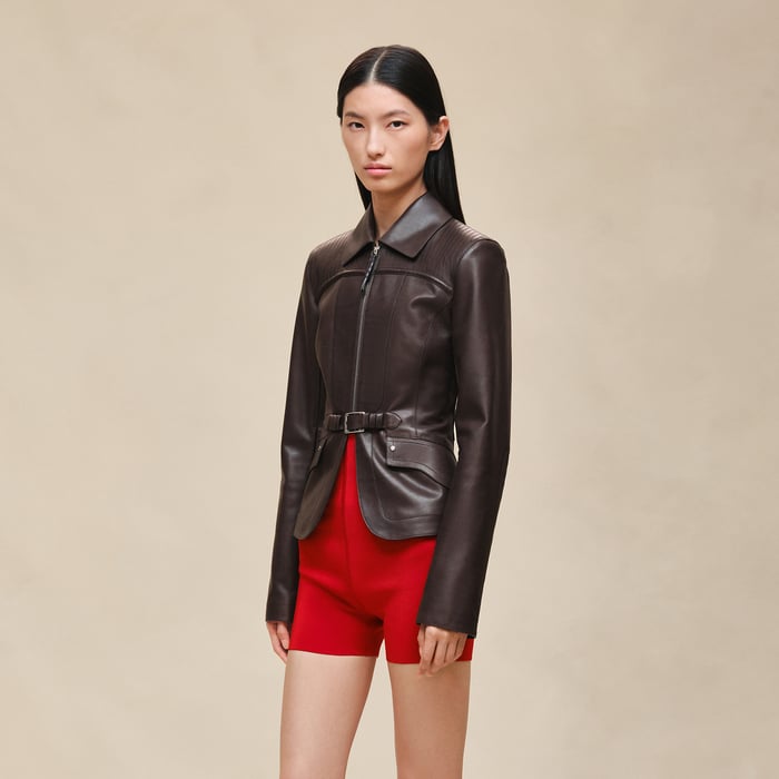 Marron Ébène Veste Équestre