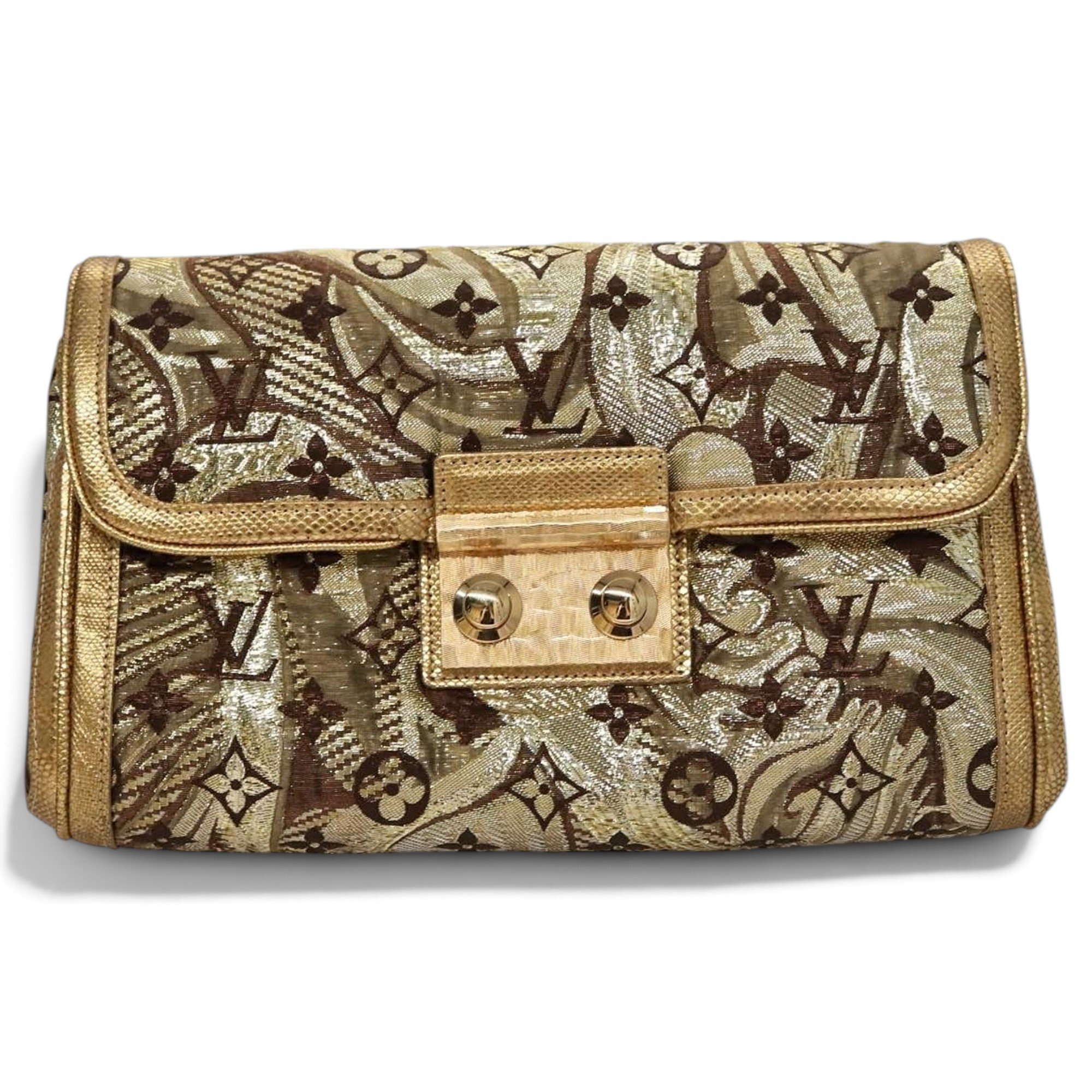 Leather clutch bag