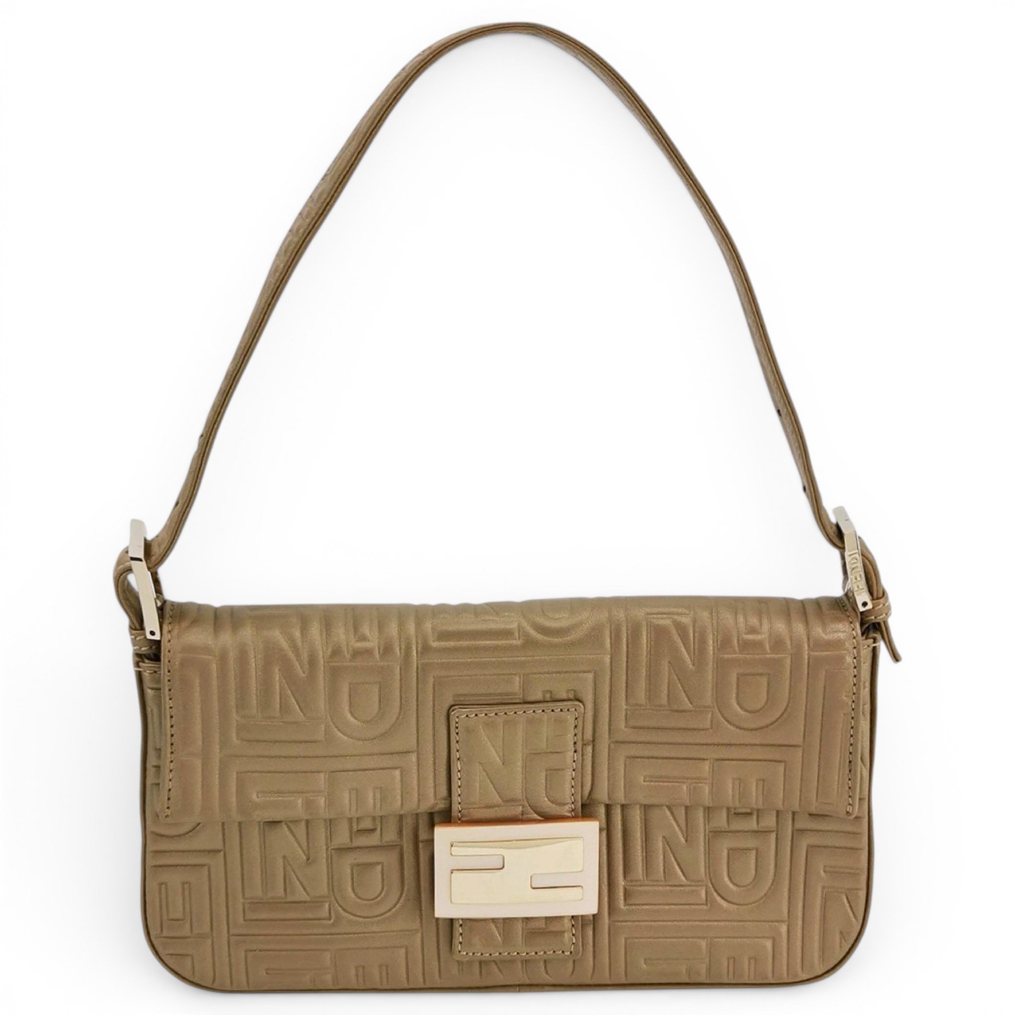 Baguette leather handbag