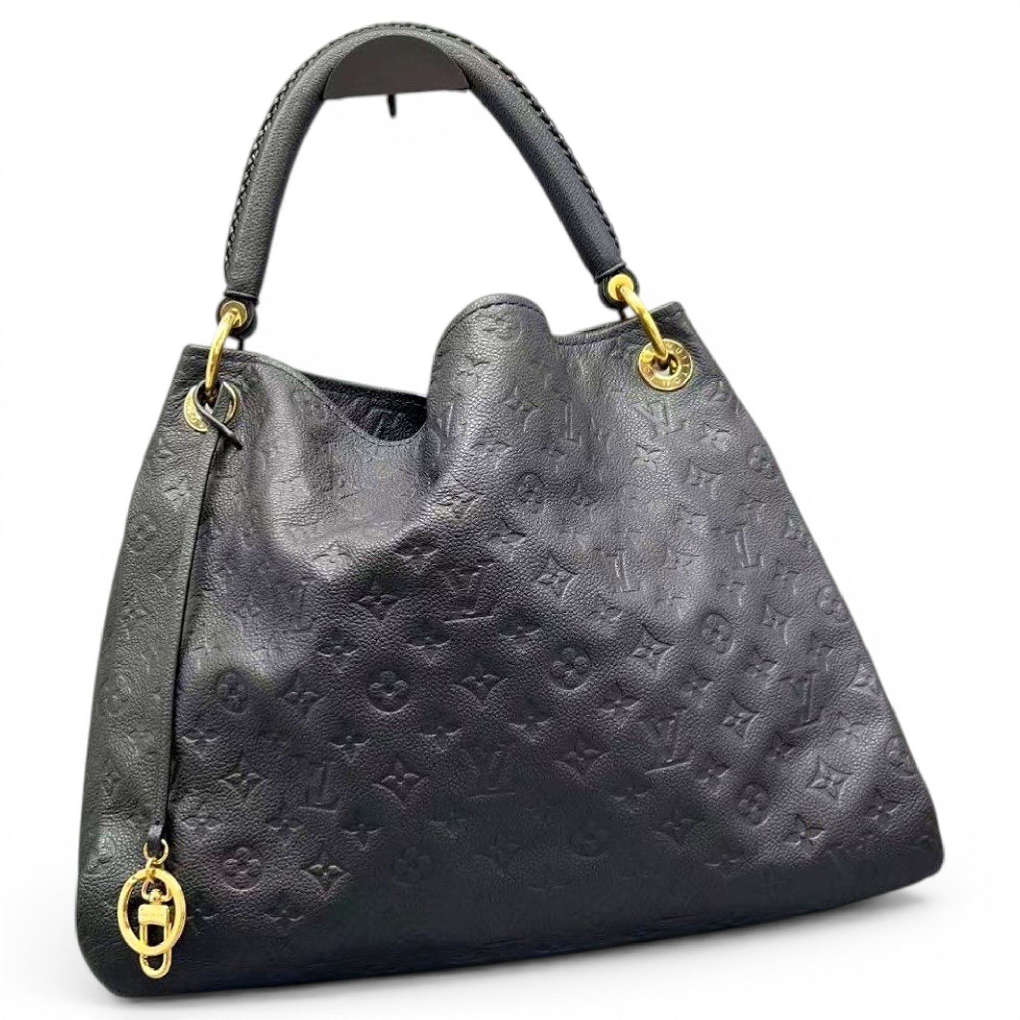 Artsy leather handbag