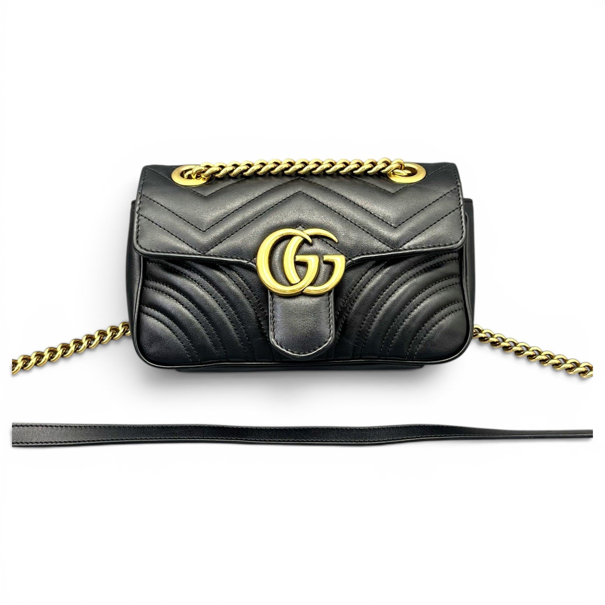 GG Marmont Flap leather handbag