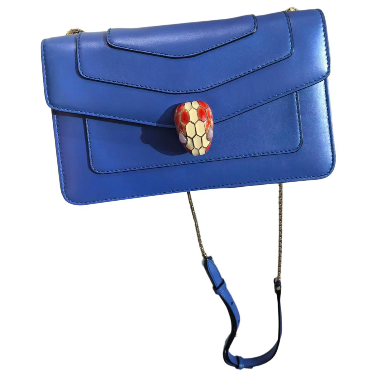 Serpenti leather handbag