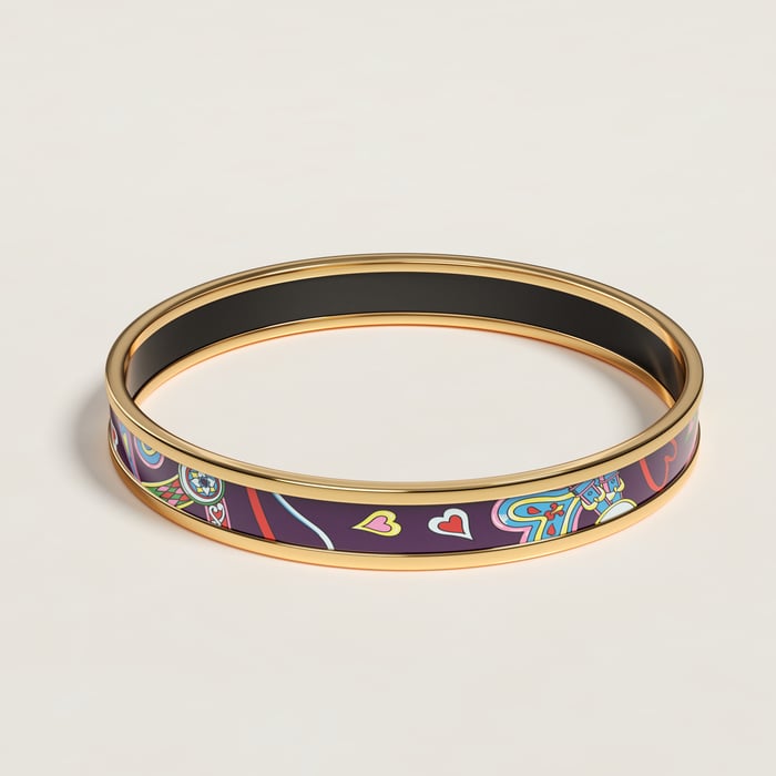 Casaque Harnais De Coeur Bangle