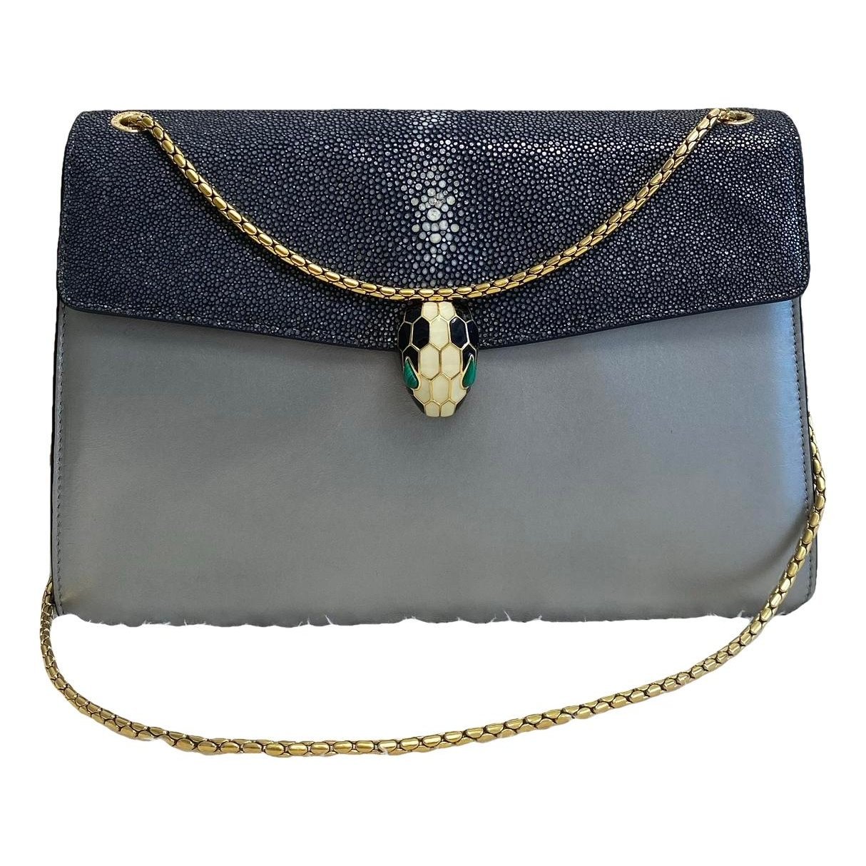 Serpenti leather handbag