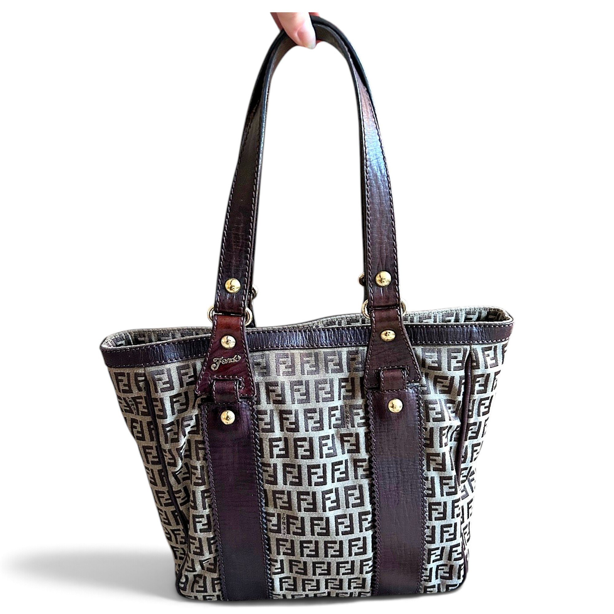 Logo Shopper Tote leather tote