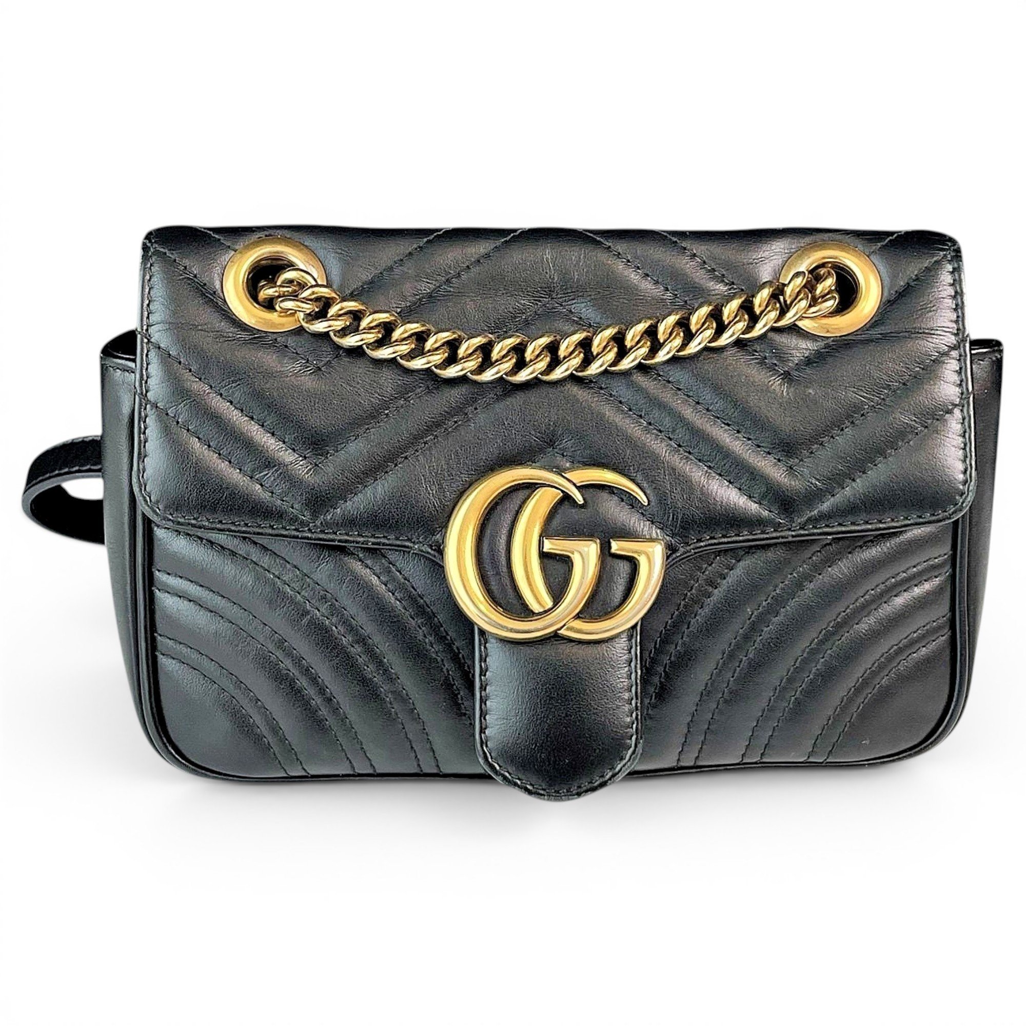 GG Marmont Flap leather handbag