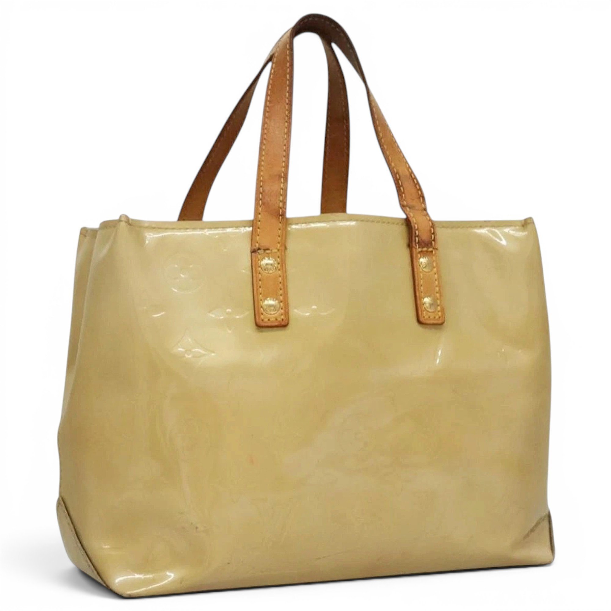 Patent leather handbag