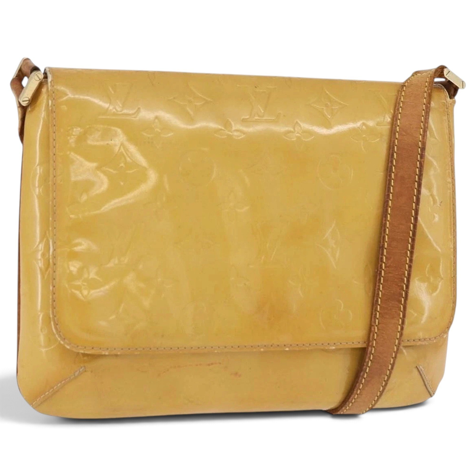 Patent leather handbag