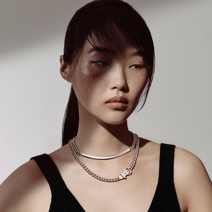 Sans Coloris Boucle Sellier Inflexible Necklace, Small Model