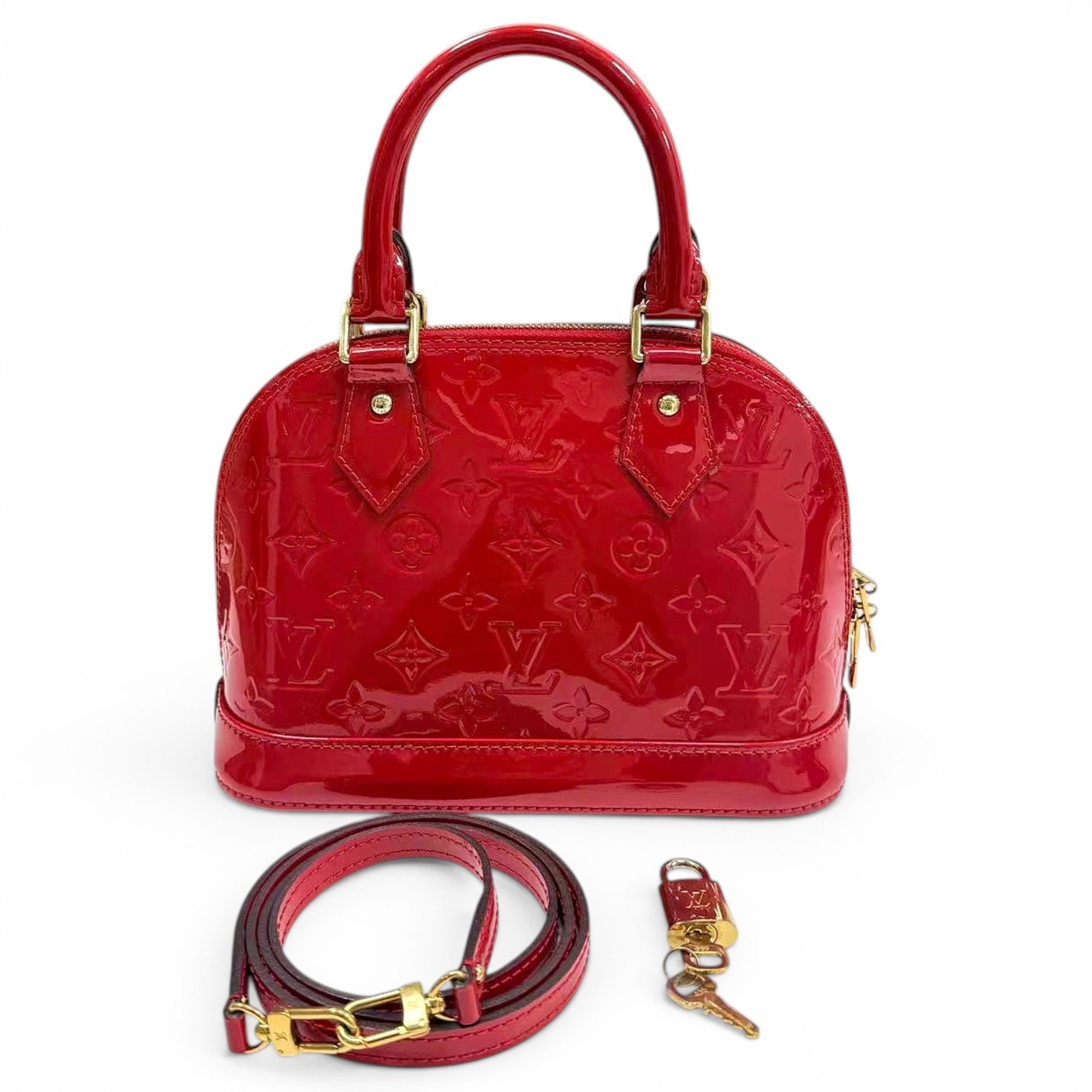 Alma BB patent leather handbag