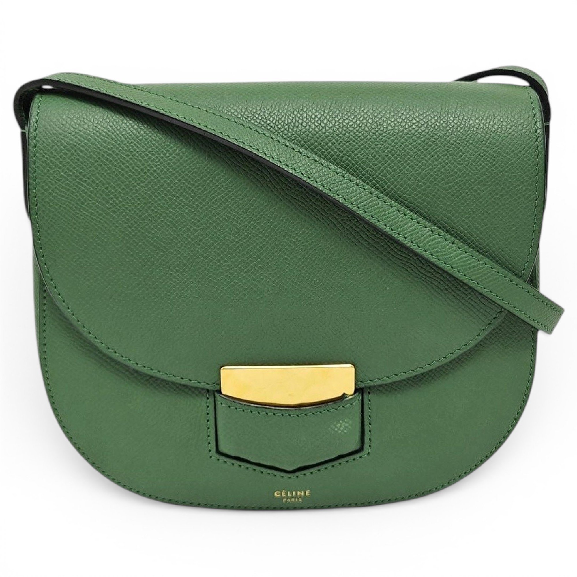 Trotteur leather handbag
