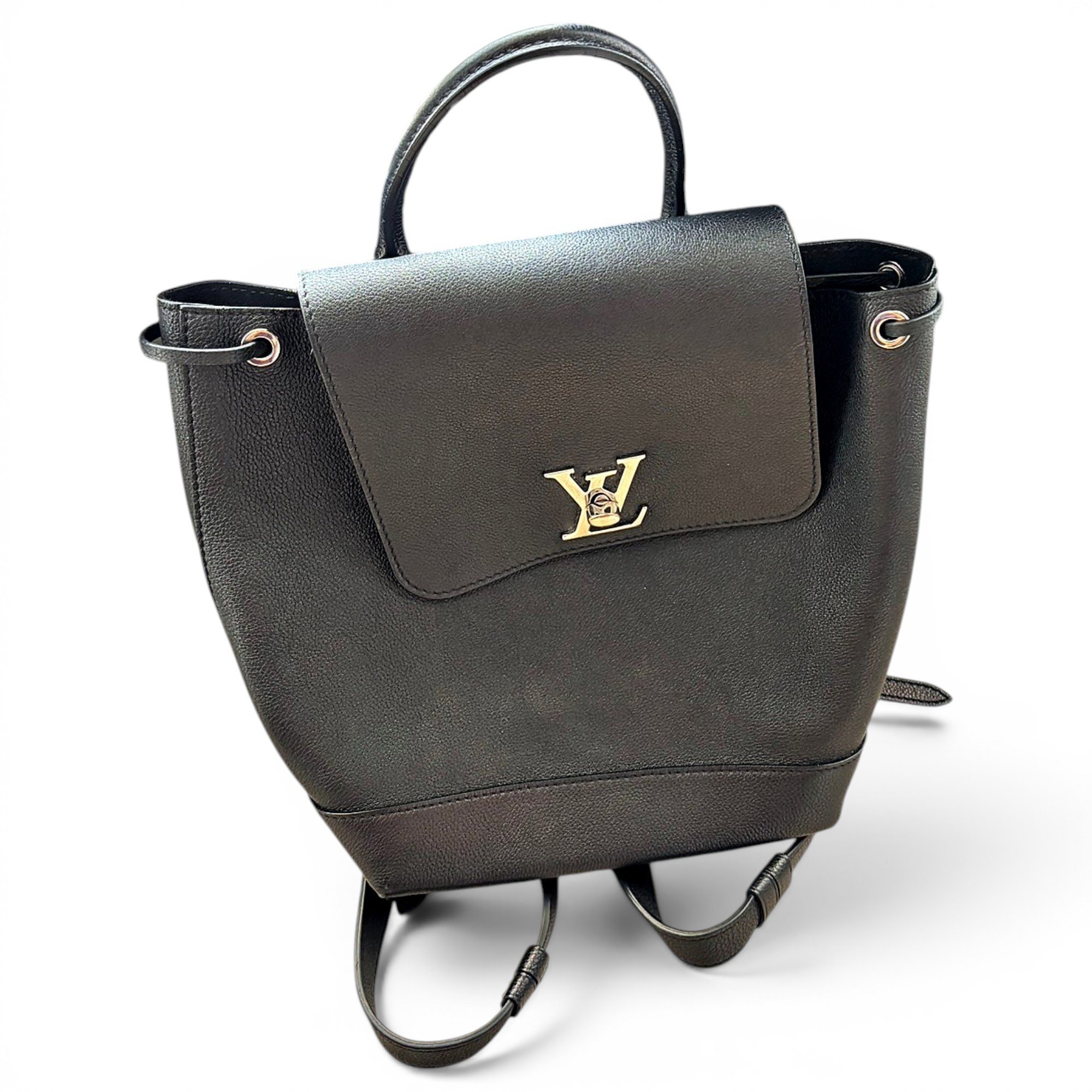 Lockme leather backpack