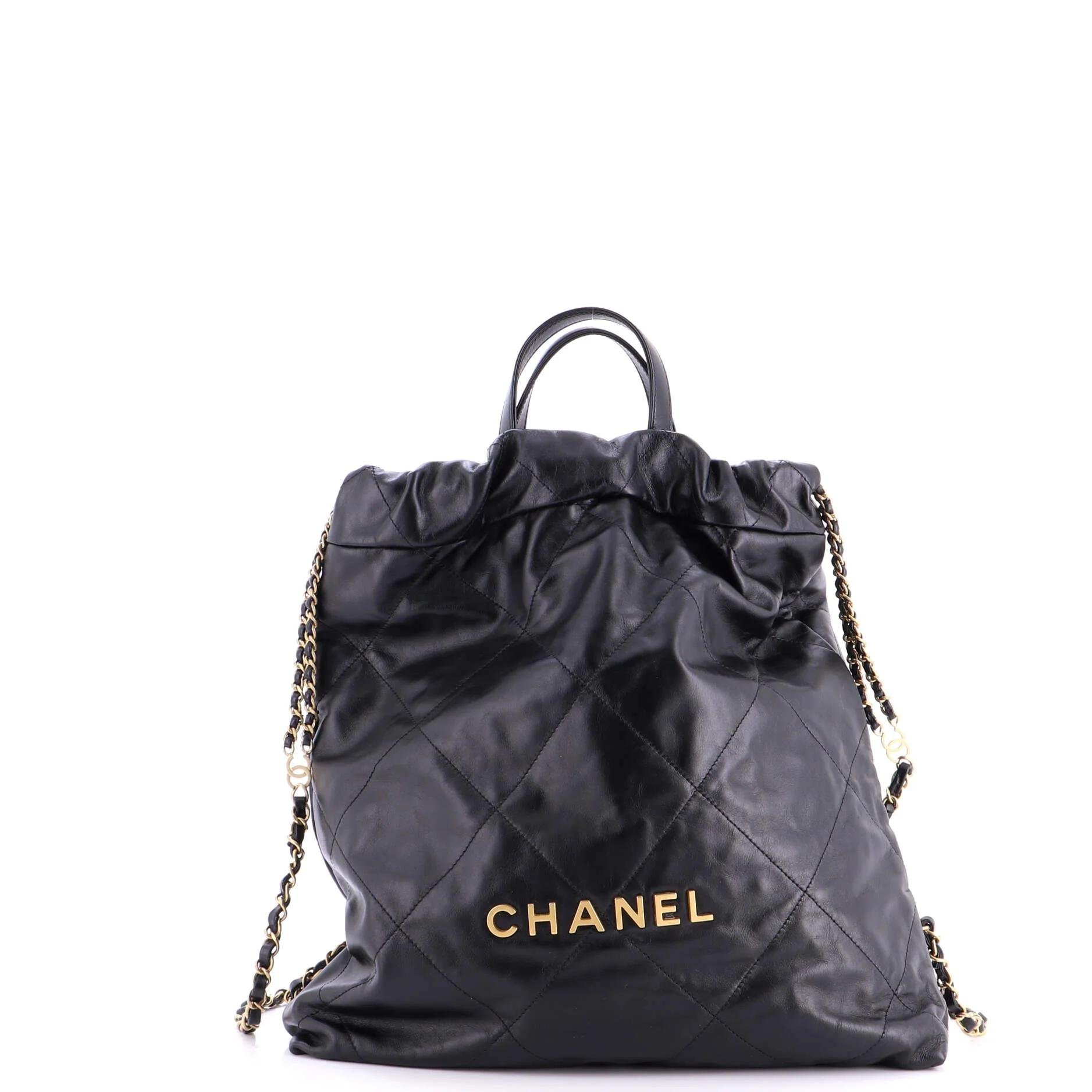 Leather backpack